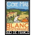 thumbnail image 3 of Got, Jean-Pierre 11x14 Black Modern Framed Museum Art Print Titled - Blanc Mediterranee, 3 of 5