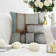 thumbnail image 3 of Modern Geometry Brown & Teal Decorative Pillow Covers - Enhance Your Décor with a Touch of Sophistication, 3 of 7