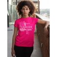 thumbnail image 3 of Love Faith Fight Breast Cancer Awareness Support Family Friends Run Walk Marathon Women's T-shirt, 2XL, Cyber Pink, 3 of 5