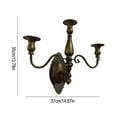 thumbnail image 6 of Shoreew Vintage Wall Sconces Candle Holder 3/4-Arm Iron Art Taper Candle Holder Living Room Bedroom Dining Room Wall Decoration Candlestick, 6 of 7