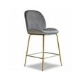 thumbnail image 1 of Plata Décor Velvet Stool with Gold Legs, 1 of 2