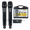 Black, variant on ImPro UHF-88II Professional UHF Wireless Microphones with Case (Gold)