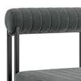thumbnail image 6 of Anastasia Dining Chair with Matte Black Iron and Anchor Gray Fabric - Set of 2, 6 of 13