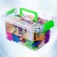 thumbnail image 3 of Plastic Number Blocks Funny Building Blocks Toy Educational Toy Assembly Digital Block for Kids Boys Girls（With Storage Box 130pcs), 3 of 8