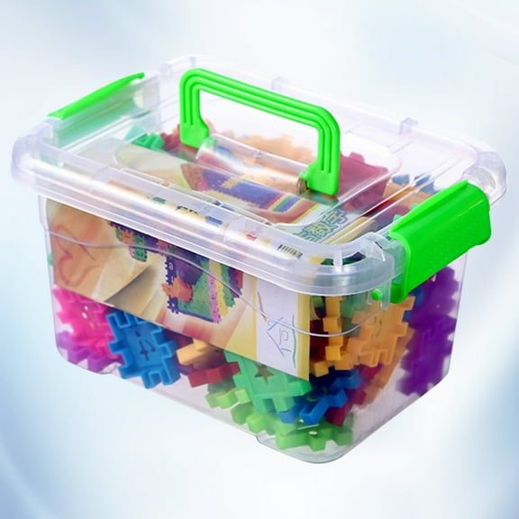 LEORX 130pcs Educational Plastic Building Set for Boys Interactive Learning with Storage Box