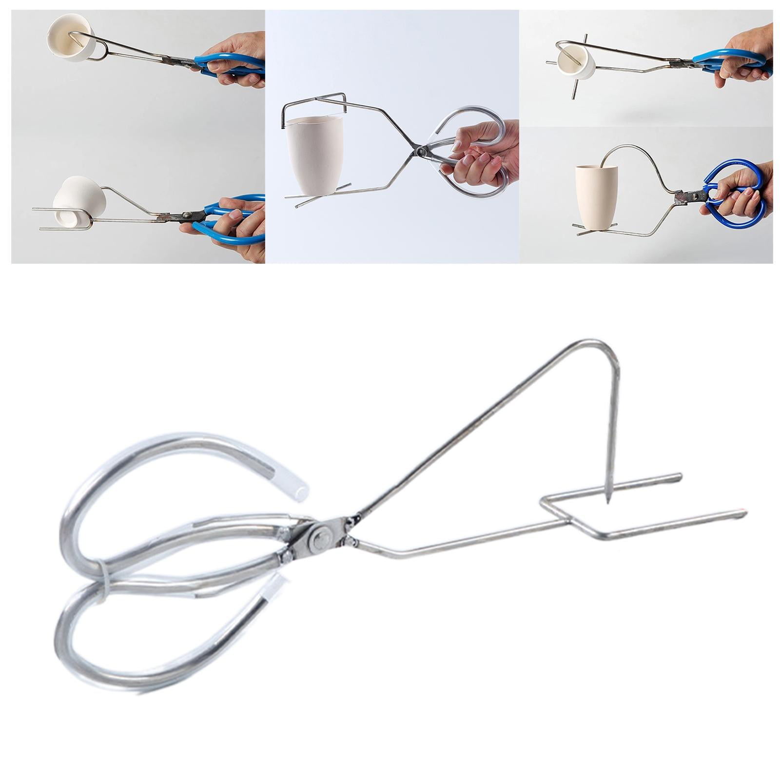 Milageto Dipping Pliers Glazing Tools, Enamel Clamp Ceramic Glazing Pliers Clay Sculpting Style A