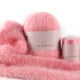 thumbnail image 1 of Set de bolas de hilo 2 Strand Winter bufanda de hilo suave tejido de ganchillo Kit de hilo de ganchillo Suministros de tejido Beanie Accesorio de costura Pink 50 g 20 g Vogacara HA010946-13, 1 of 6