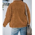 thumbnail image 4 of Uhndy 2022 Jackets for Women, Fashion Women Winter Solid Color Long Sleeve Buttons Coat Cardigan Blouse Winter Coats Christmas Gifts for Women, 4 of 6