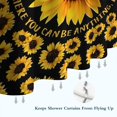 thumbnail image 6 of Black Butterfly Sunflower Pattern Shower Curtain 72"x84" ,Bathroom Decorative Shower Curtains Set with 12 Hooks,Modern Waterproof Washable Shower Curtain, 6 of 6
