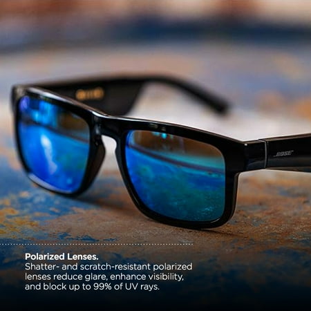 Bose - Frames Tenor — Rectangular Bluetooth Audio Sunglasses - Black