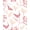 Pink, Pattern 2, variant on ODIKA 4'x6' Machine Washable Non-Slip Area Rug, Enchanted Garden Songbirds Dancing Through Blooming Branches Design High Traffic Rug, Brown, 545483
