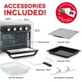 thumbnail image 6 of Dash Chef Series 7 in 1 Convection Air Fryer Oven With Non-Stick Fry Basket, Baking Pan & Rack, 23L, 1500 Watt, 6 of 6