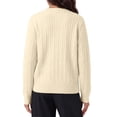 thumbnail image 2 of Sundazz Cable Knit Cardigan Sweaters for Women Long Sleeve Button Down Sweaters Fall Winter Clothes, 2 of 8