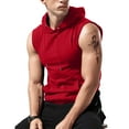 thumbnail image 4 of Ierhent Mens Tank Undershirts Men's A-Shirts Tight Fit Tank Tops Cotton Spandex Undershirts Red,M, 4 of 6