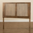 thumbnail image 4 of Baxton Studio Harena Contemporary/Modern Slat Back Support Rubberwood Headboard, Full, Ash Walnut, 4 of 8