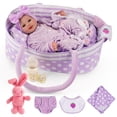thumbnail image 1 of Muñeca Reborn BABESIDE Lifelike de 43 cm con capazo y kit de alimentación, 1 of 7
