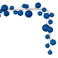 thumbnail image 3 of Vickerman 10' Blue Pearl Branch Ball Wire Garland., 3 of 4