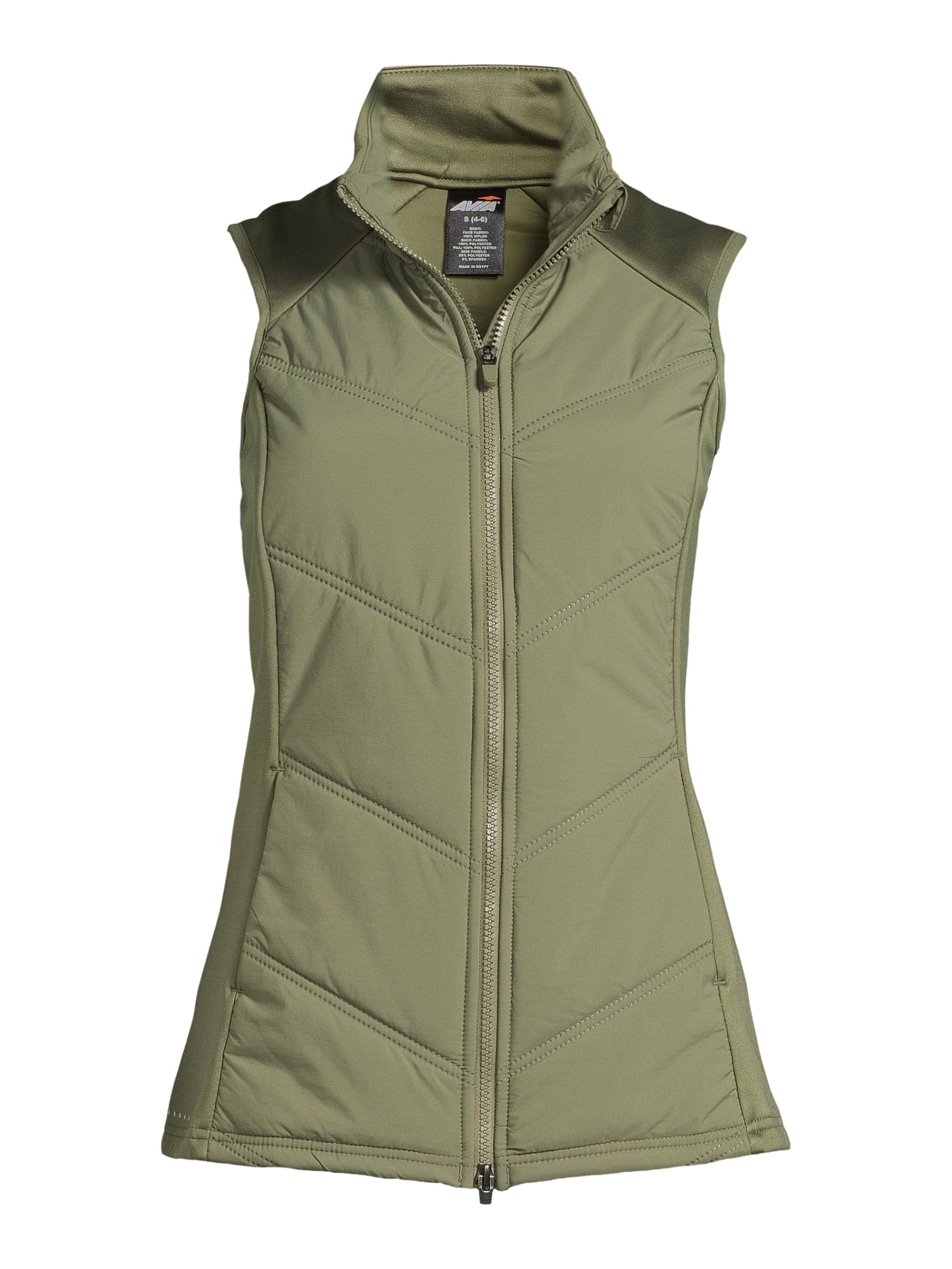 Avia Women’s Quilted Vest with Pockets, Sizes XS-XXXL