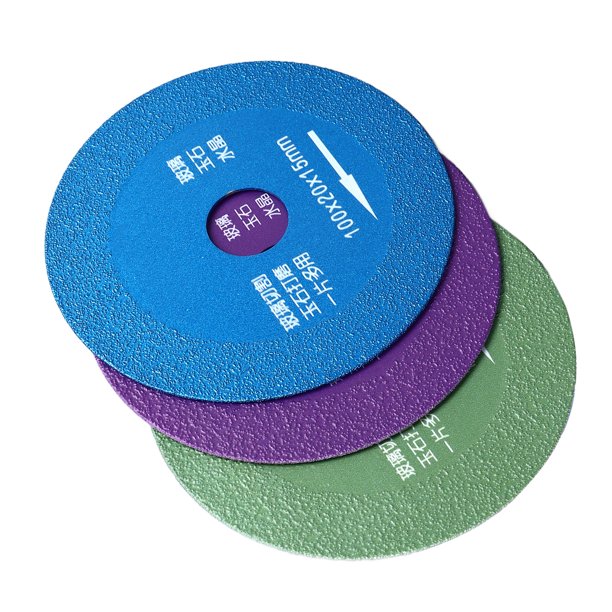 Disco De Corte De Diamante, Juego De 3 Piezas De Partículas De Diamante Disco De Corte De Vidrio De Amplia Aplicación Multifuncional Para Máquinas De Mármol