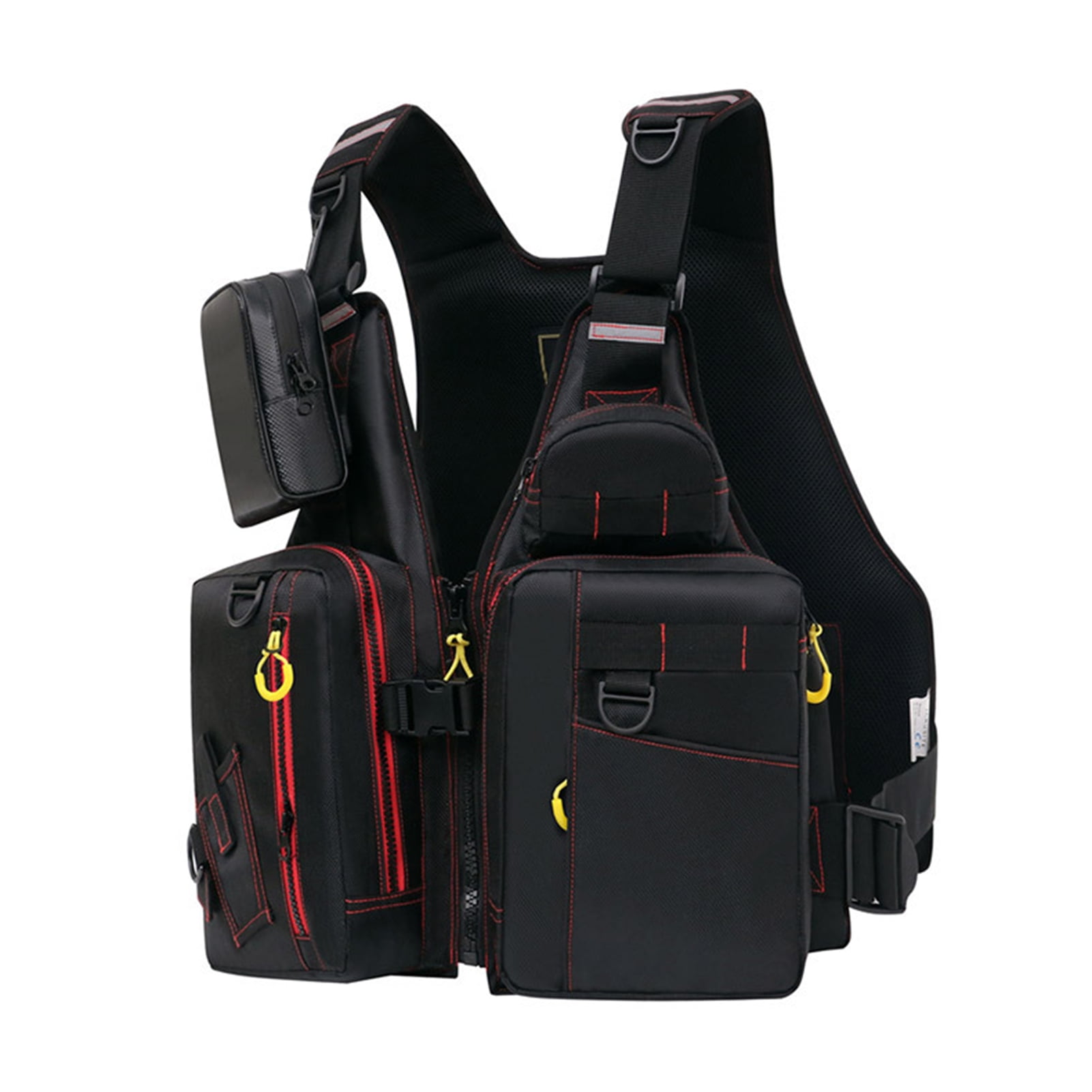 Adjustable Fishing Vest with High Buoyancy and Multi Pockets - emphasizes  the vest's adjustability and high buoyancy, while still highlighting the  multiple pockets 