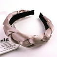 thumbnail image 4 of Diademas para mujer Diademas trenzadas de terciopelo Diademas de moda Accesorios para el cabello entrecruzados, 4 of 5