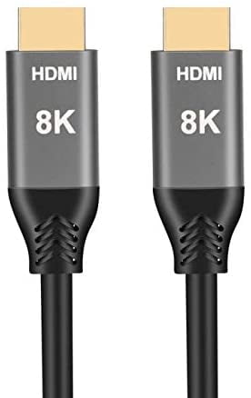 Real HDMI 2.1 Cable Ultra-HD 8K HDMI 2.1 Cable 48Gbs with Audio & Ethernet UHD 