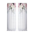 thumbnail image 3 of DOLITY Rideaux à Imprimé Floral Draperies Intimité Draperies Accessoire Décoratif Polyester 107x213cm, 3 of 9