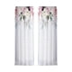 thumbnail image 3 of Cortinas transparentes con estampado de flores rosas, modernas y filtrantes de luz para dormitorio. 107x213cm, 3 of 9