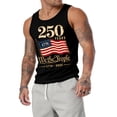 thumbnail image 2 of GrmtClth Mens 250 Years Usa Tank Top Casual American Flag Pattern Tee Summer Sleeveless Tops Trend 1776-2026 Print Shirt Black XL, 2 of 6