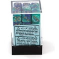 thumbnail image 4 of Blue and Teal Gemini Dice with Gold Pips D6 12mm (1/2in) Pack of 36 Chessex, 4 of 4