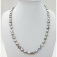 thumbnail image 6 of 6mm Natural Gray Tahiti Baroque Pearl Necklace  45CM LJQ, 6 of 7