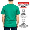thumbnail image 3 of Access Men's Heavyweight Short Sleeve Cotton Crew Neck T-Shirt (Pack of 3) (K Green, 6X-Large) AT35, 3 of 8