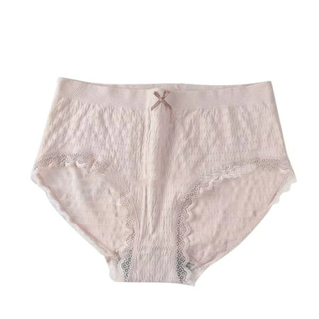 

Women Lace Panties Pink Comfort Briefs 1-Pack