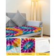 thumbnail image 4 of Colorful Tie-Dye Couch Cushion Covers Stretch, Washable Sofa Seat Covers Individual Seat Cushion Sofa Slipcovers Ethnic Modern Abstract Watercolor Couch Cover Furniture Protector S-1PCS, 4 of 7