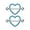 Blue, variant on 14G Rhinestone Heart Nipple Rings for Women Shiny Cubic Zirconia Hollow Love Heart Nipplerings Barbell Nipple Piercing Nipple Shield Rings Body Piercing Jewelry