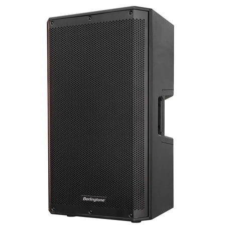 BERLINGTONE 15-Inch Powered Speaker 2200W PMPO PA Speaker w/Bluetooth, USB port, XLR Inputs, Active DJ Speakers, Dual-Angle Pole Mount, Class D Amp for Parties, Live Sound, Stage Monitor Angle