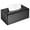 Matte Black, variant on Tissue box cover, rectangular tissue box with bottom, decorative storage box, suitable for bathroom vanities, countertops, wardrobes, bedside tables, living rooms and offices.