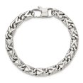 thumbnail image 4 of Stainless Steel Bracelet Contemporary Link, Other mm 8.5 in Chisel Polished 8 Fancy Link, 4 of 5