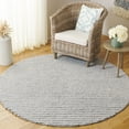 thumbnail image 2 of SAFAVIEH Natura Shannon Geometric Area Rug, Light Blue/Ivory, 6' x 6' Round, 2 of 10