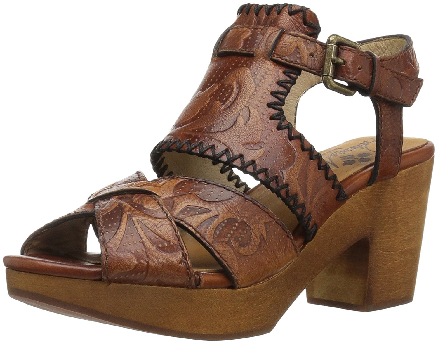Patricia Nash Womens Viola Leather Round Toe Casual Ankle Strap Tan Size 80 Patricia Nash Womens Viola Leather Round Toe Casual Ankle Strap Tan Size 80