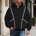 thumbnail image 2 of Men Hoodies Fall/Winter Streetwear Heavyweight Hooded Sweatshirt Fashion Casual Jacket, 2 of 5