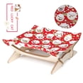 thumbnail image 1 of Soporte De Madera Para Mascotas Cuna Soporte De Madera Desmontable Tela Cómoda Cama Para Mascotas sonducket PT001366-01, 1 of 7