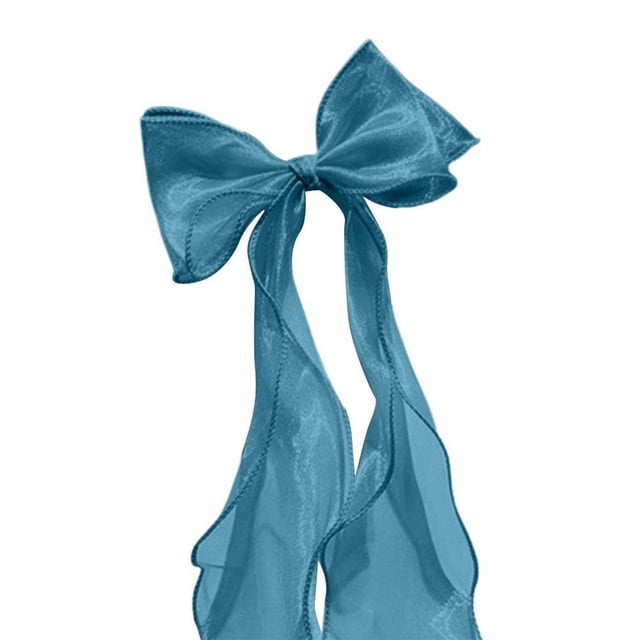 Children Cute Ribbon Lace Bow Hair Clips Ribbon Braided Pure Color Ribbon Braided Hairpin for Daily