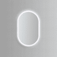 thumbnail image 3 of Modern Mirrors Altair Pill Illuminated Vanity Mirror with Frosted Diffused Lighting, Oval Makeup Mirror with Aluminum Frame, 3 of 5