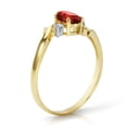 thumbnail image 2 of Galaxy Gold 0.46 ct 18k Solid Gold Ring Diamonds Oval Cut Ruby 3029 (11), 2 of 2