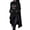 Black, variant on Christmas Hoodies for Women 2025 Long Sleeve Irregular Hem Xmas Graphic Hooded Sweatshirt with Pockets Pullover Tops