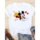 thumbnail image 1 of Disney Print Lovely Trend 90s Clothing Mickey Mouse Tee Shirt Casual Fashion Women Cartoon Graphic Short Sleeve T-shirtsS Gao Jinjia LED, 1 of 2