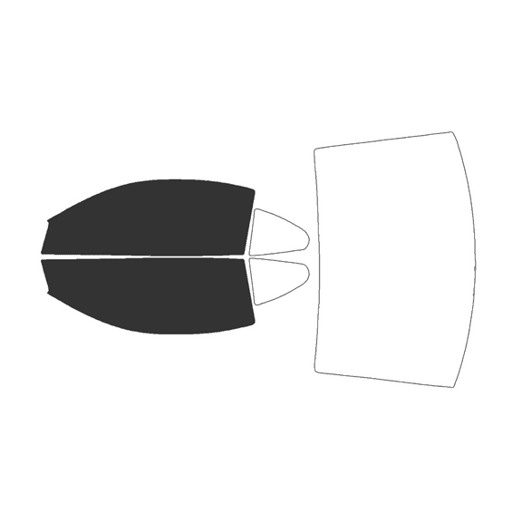 Haiy Co - PreCut 2Ply 20% Window Tint Film Kit For 1999-2004 Ford Mustang Coupe -Front Windows