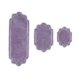 thumbnail image 2 of Home Weavers Allure Collection 100% Cotton Non-Slip Bathroom Rug Set Machine Washable Bathroom Rug-17"x24", Bath Rug- 21"x34", Runner- 21"x54", Purple Color 3 Piece Bath Rug set, 2 of 9