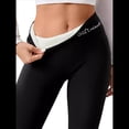 thumbnail image 3 of Leggings de Cintura Alta y Gruesos para Mujer: Pantalones de Yoga, Ciclismo y Entrenamiento con Control de Abdomen Sin Transparencias. Inglés y Negro S, 3 of 7